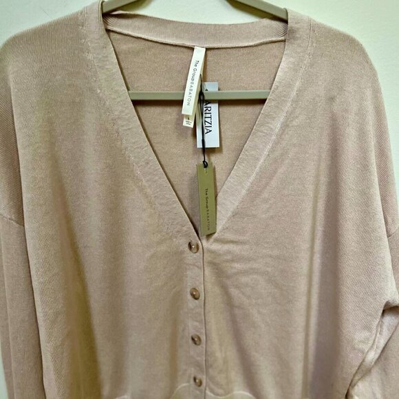 Aritizia The Group by Babaton Clarity Cardigan Silk and cashmere cardigan Size L - Picture 9 of 9